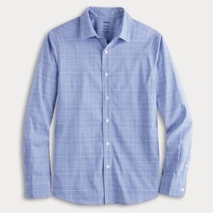 Sonoma Men's Light Blue Plaid Button Down Shirt